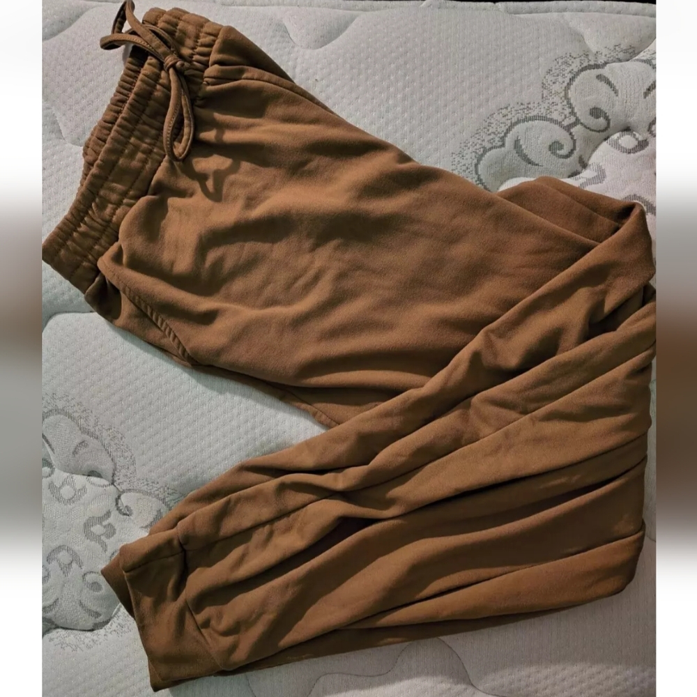 Lark & Grey Brown Track Pants with Relaxed Fit